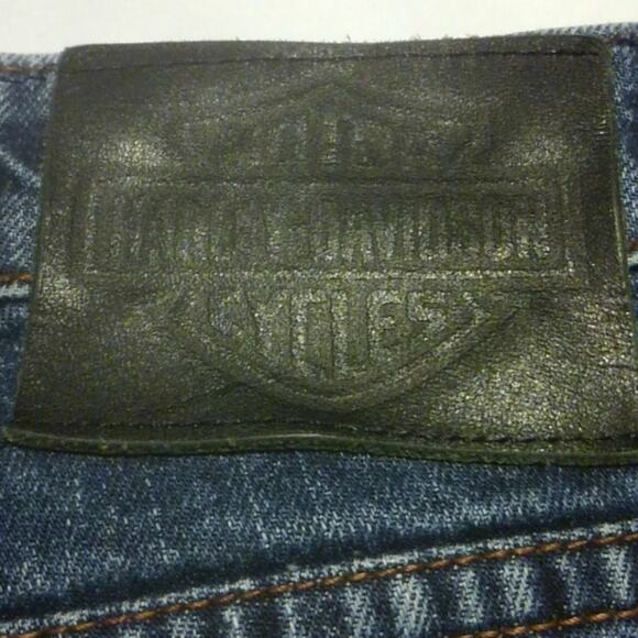Harley-Davidson Bootcut Denim Blue Jeans 8 - Picture 9 of 9